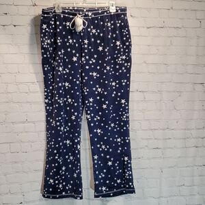 Layla velour navy blue with stars sleep pants
